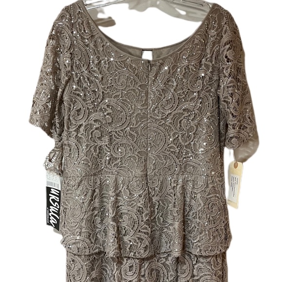 NWT! URSULA OF SWITZERLAND Filigree Lace 3/4 Sleeve in Mauve, Size 12 - Picture 10 of 16